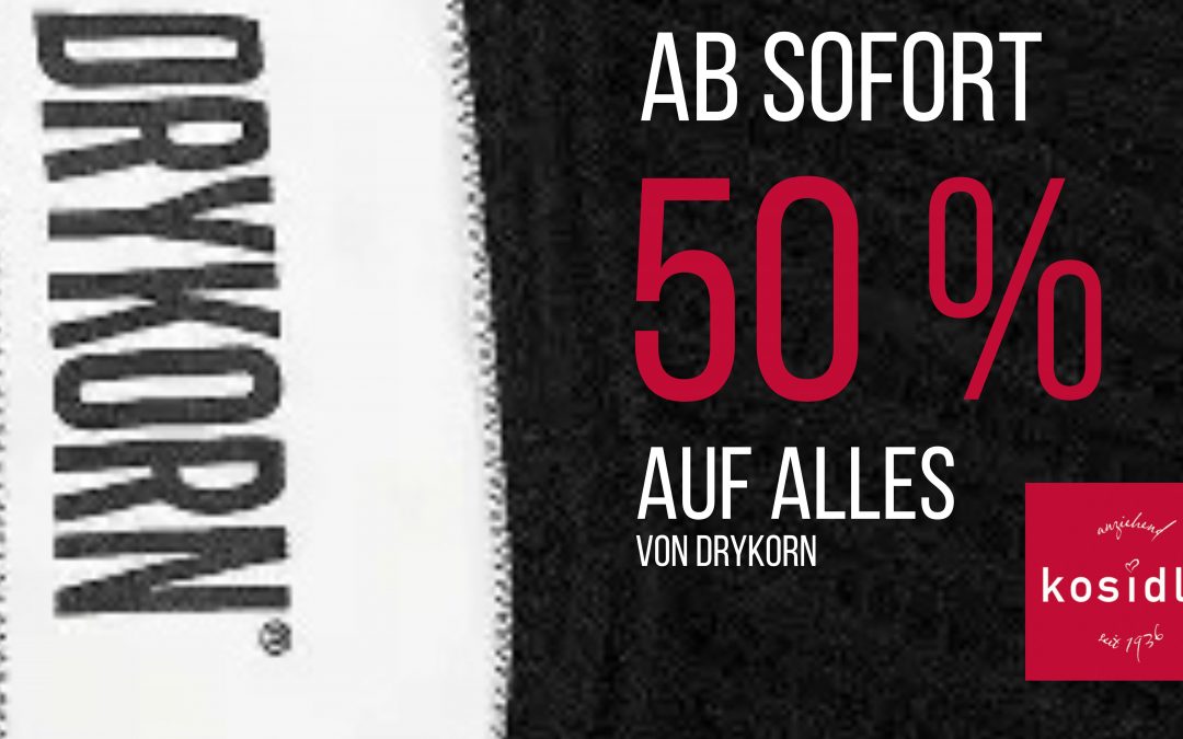 50% auf alles!